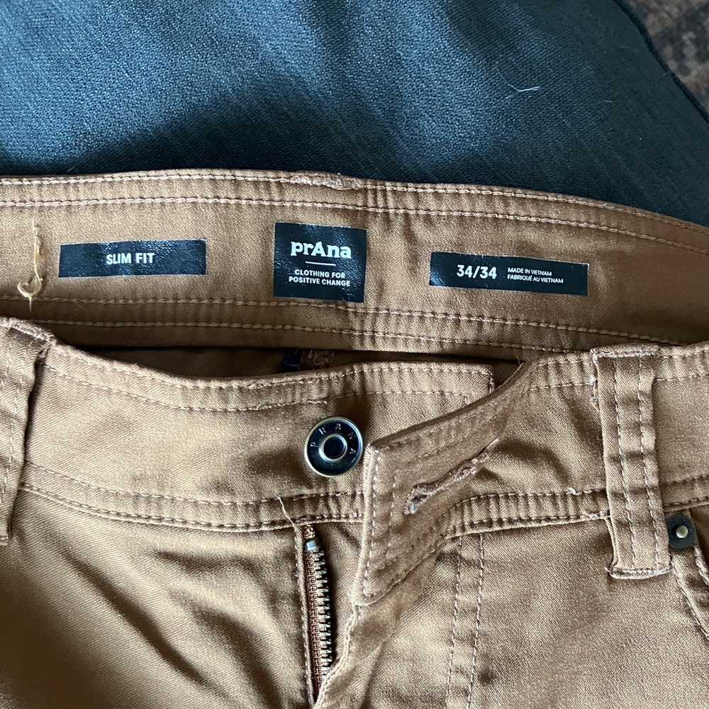 Prana Zion stretch pants slim fit 34 x 34